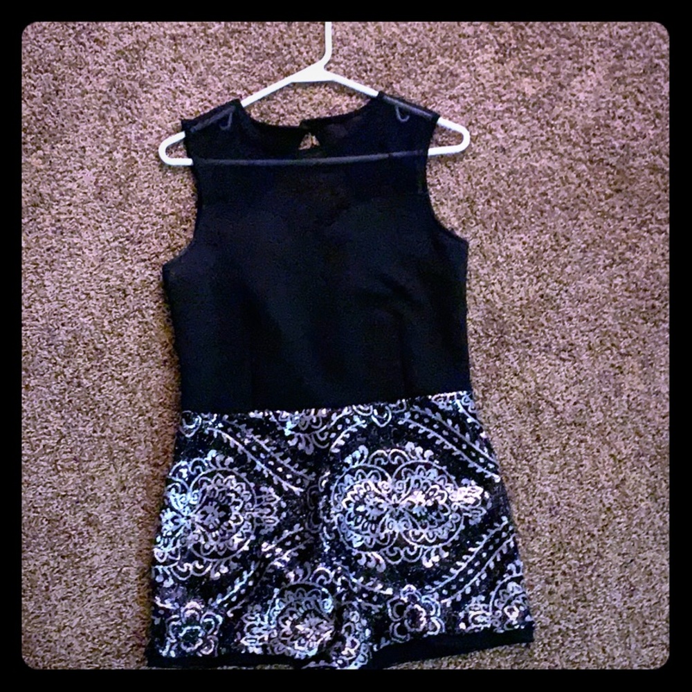 Blinged romper.